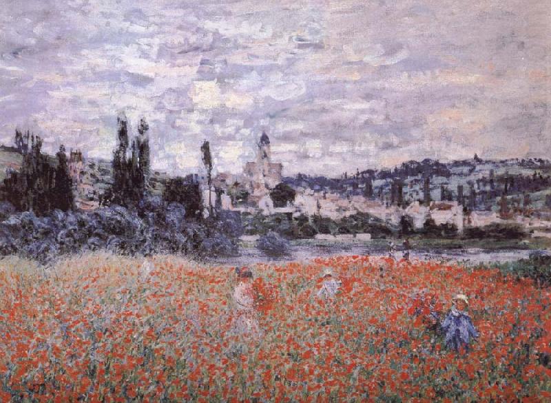 Poppy Field near Vetheuil, Claude Monet